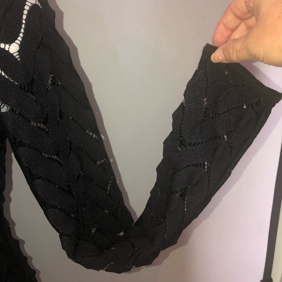 Free People Wild Thing Black Zigzag Minidress - Picture 7 of 8